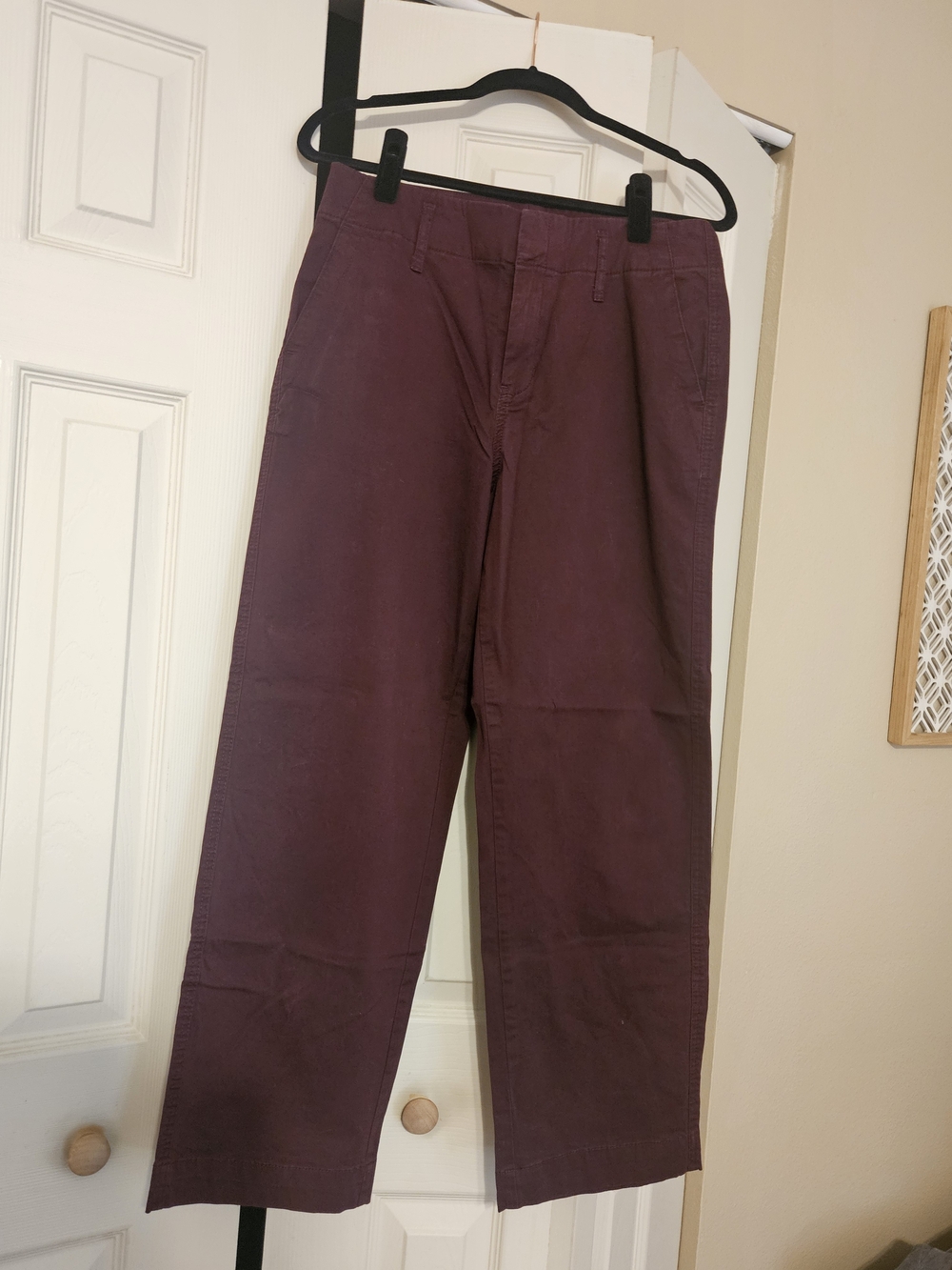 a new day Women's Straight-Leg Chinos — Plum